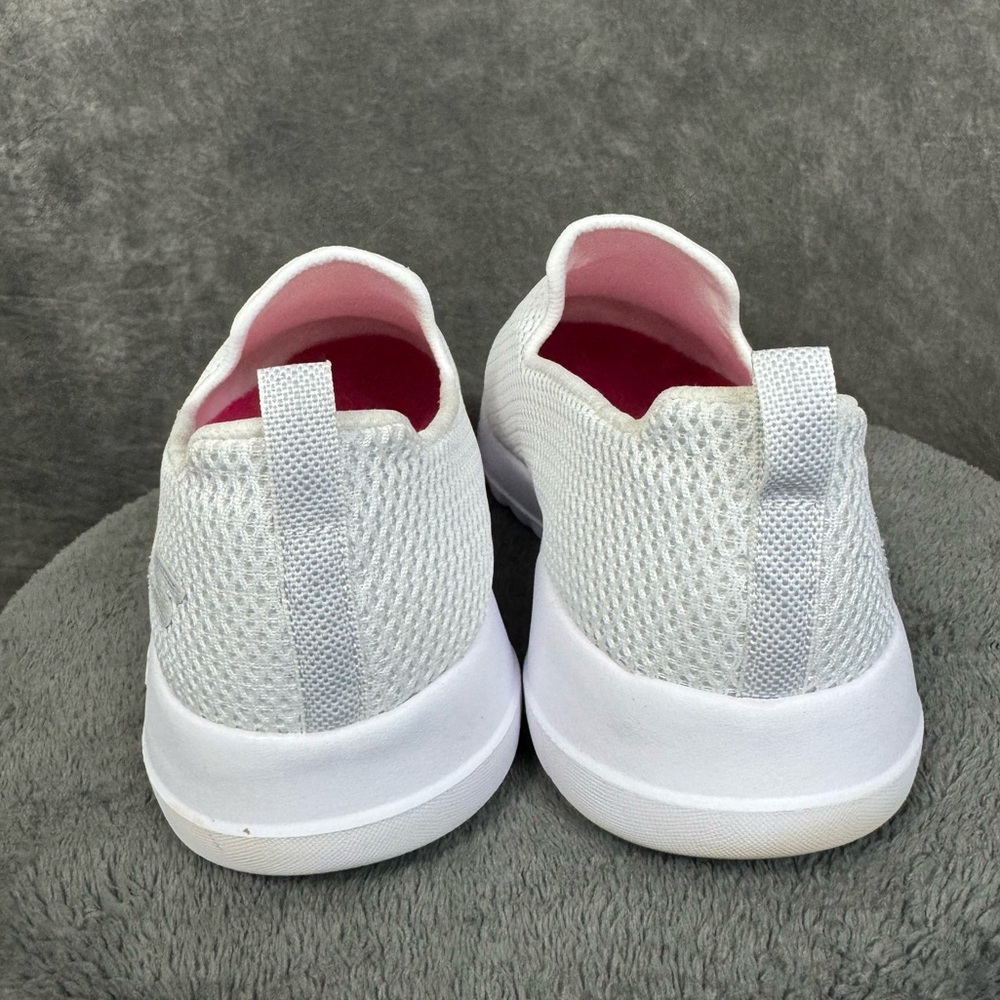 Skechers GOwalk Slip On Sneakers White Mesh Comfort Shoes 9.5 - Picture 4 of 8